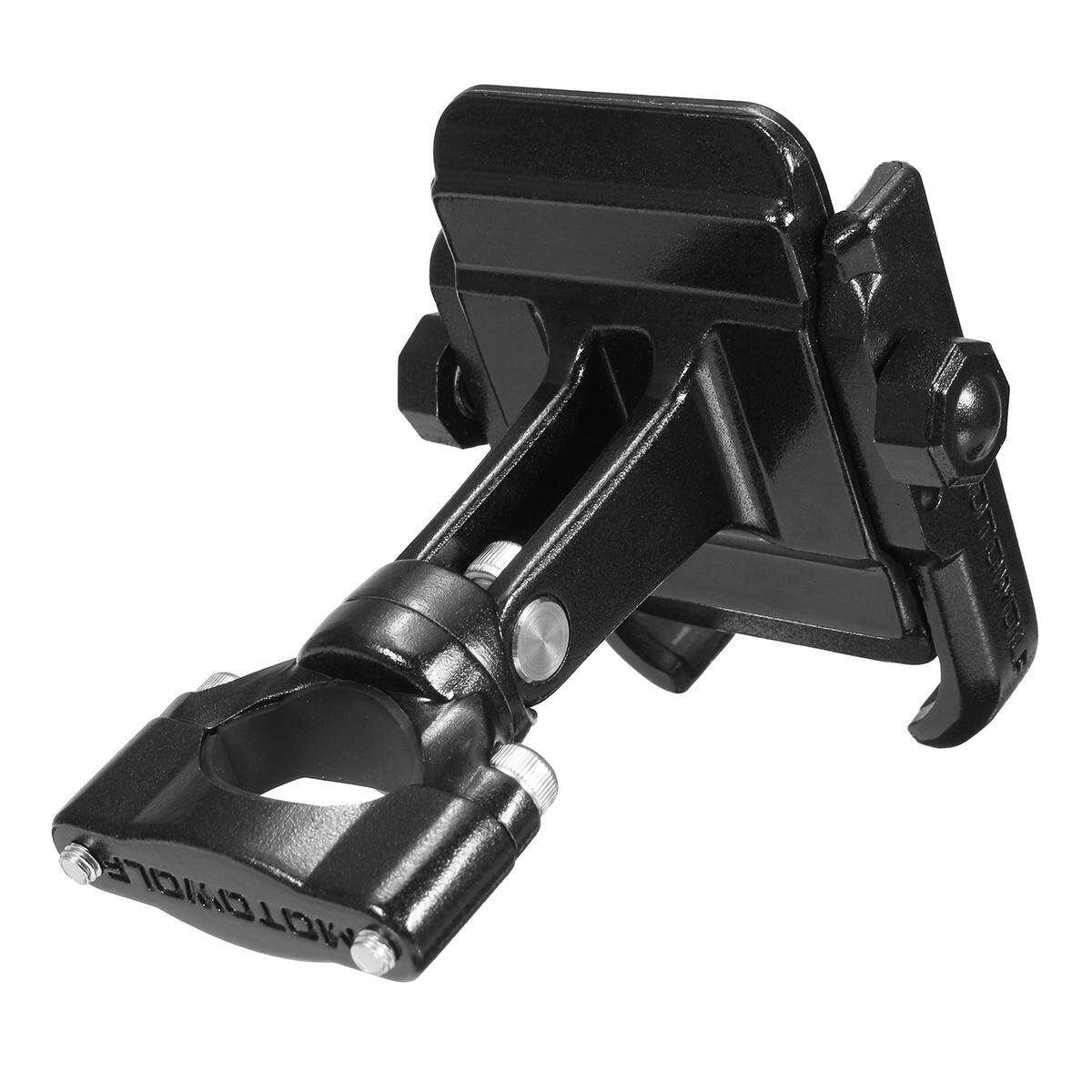5PCS Universal Aluminum Bicycle Motorcycle Handlebar Phone Holder For IPhoneX/8 Plus Black