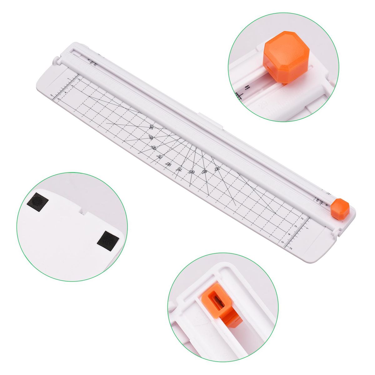 Bisofice SL688 Desktop Laminator Machine Set A4 Size Multifunctional Hot and Cold Lamination 2 Roller System 9 inches Max Width with Paper Cutter Trimmer Rounder Hole Puncher Binding Hoop Suitabe for A4/A5/A6 Laminating Pouch