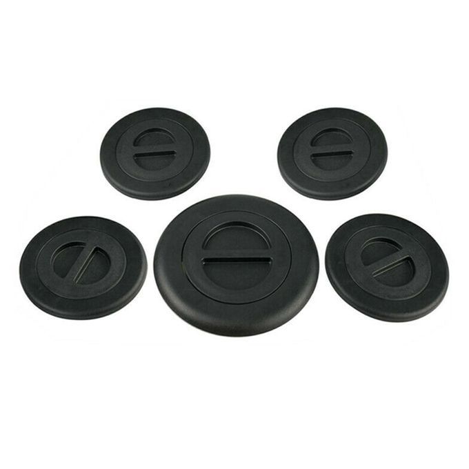 5Pcs Bed Plug Cover High Stability Crack-resistant ABS-Black