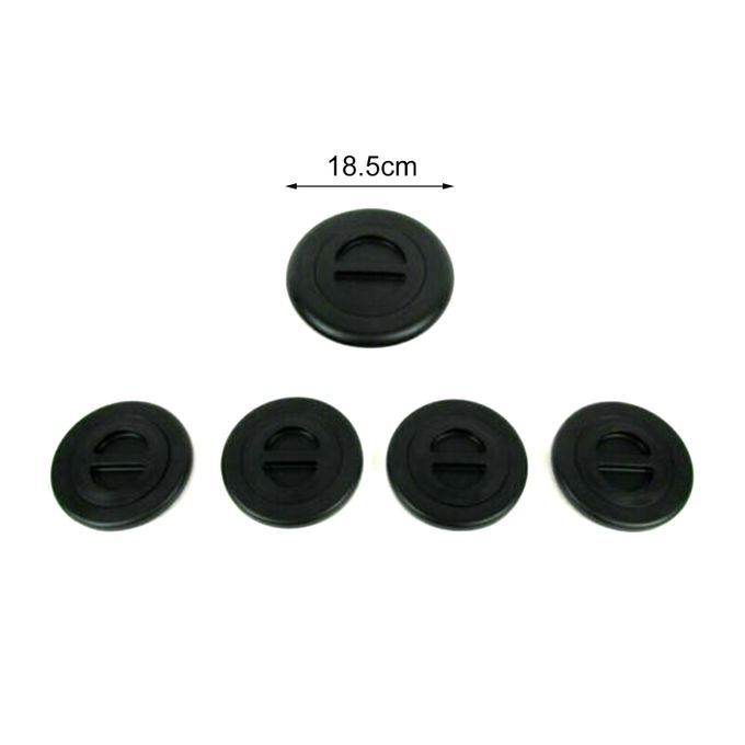 5Pcs Bed Plug Cover High Stability Crack-resistant ABS-Black