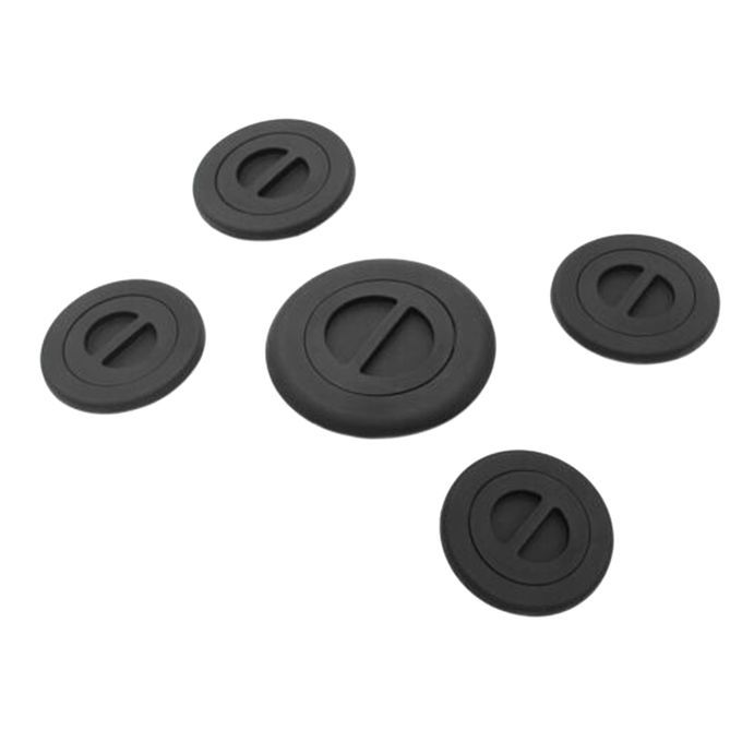 5Pcs Bed Plug Cover High Stability Crack-resistant ABS-Black