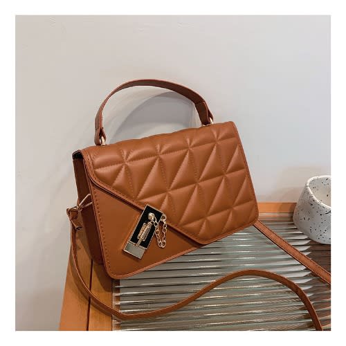 Ladies Leather Mini Hand Bag - Brown