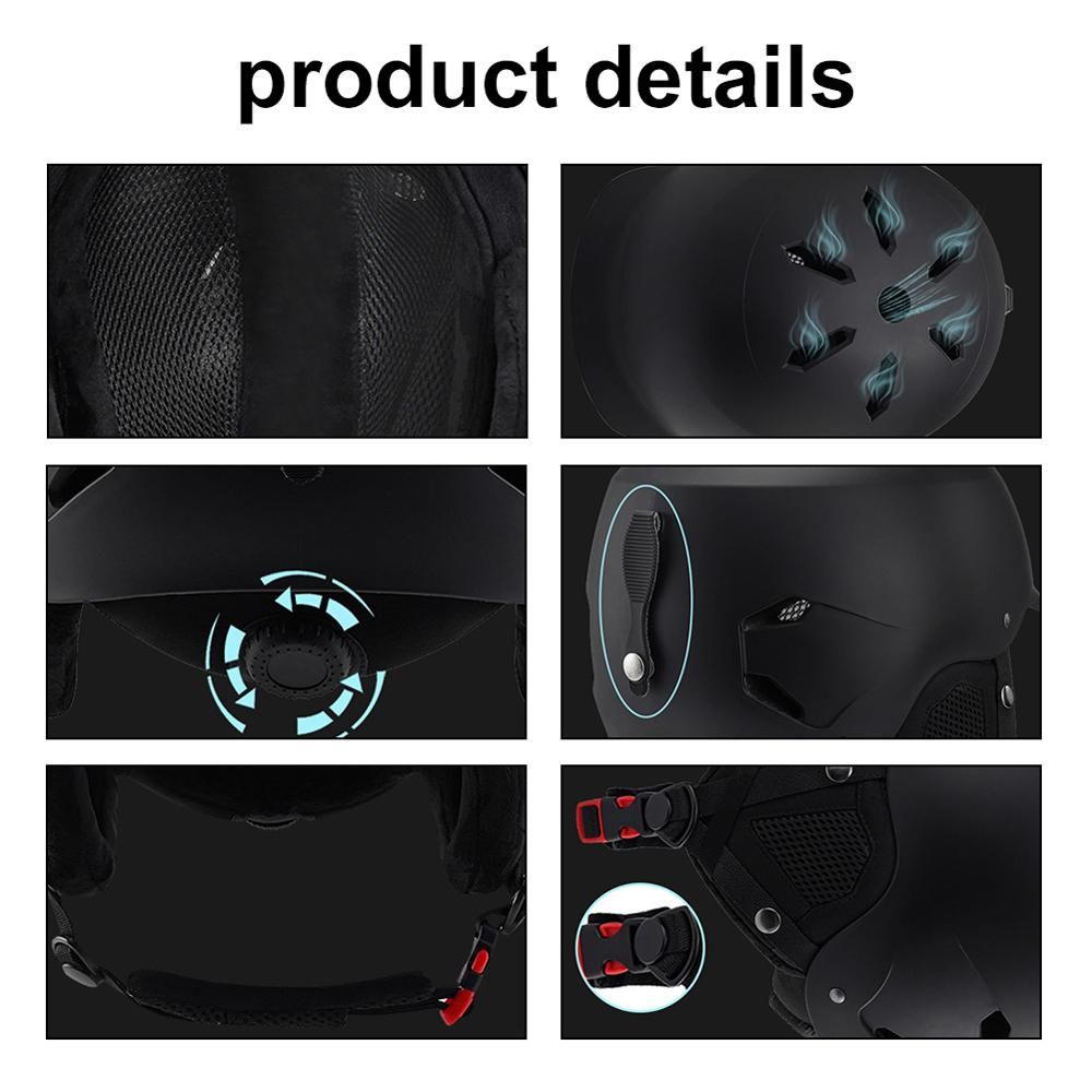 Winter Warm Cycling Helmets Adjustable Motorcycle Electric Bike Safety Cap Men Women Outdoor Ski Snowboard Bicycle Helmets