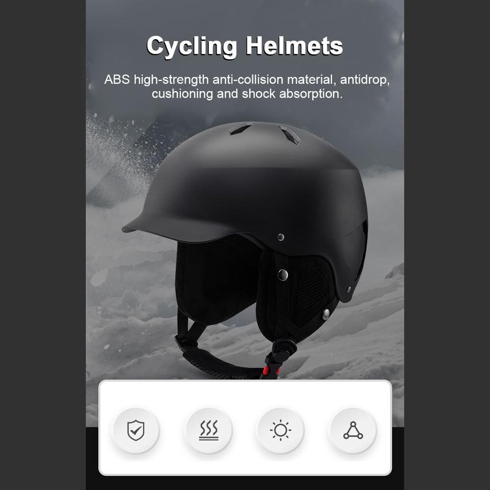 Winter Warm Cycling Helmets Adjustable Motorcycle Electric Bike Safety Cap Men Women Outdoor Ski Snowboard Bicycle Helmets