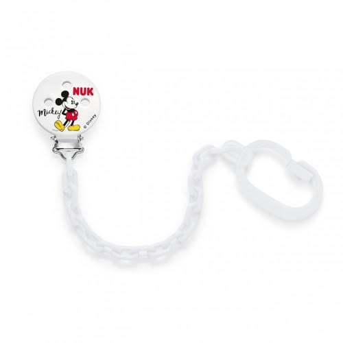Disney Mickey Mouse Soother Chain - White
