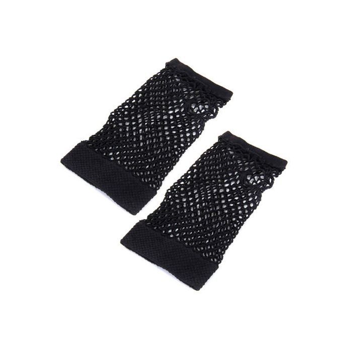 Short Fishnet Mesh Fingerless  Hen Night Fancy Dress Accessary