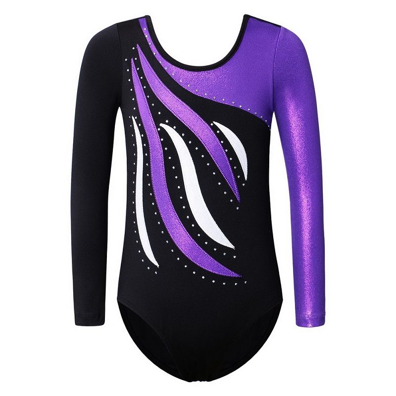 BAOHULU Kids Teens Gymnastics Leotard For Girls Long Sleeve