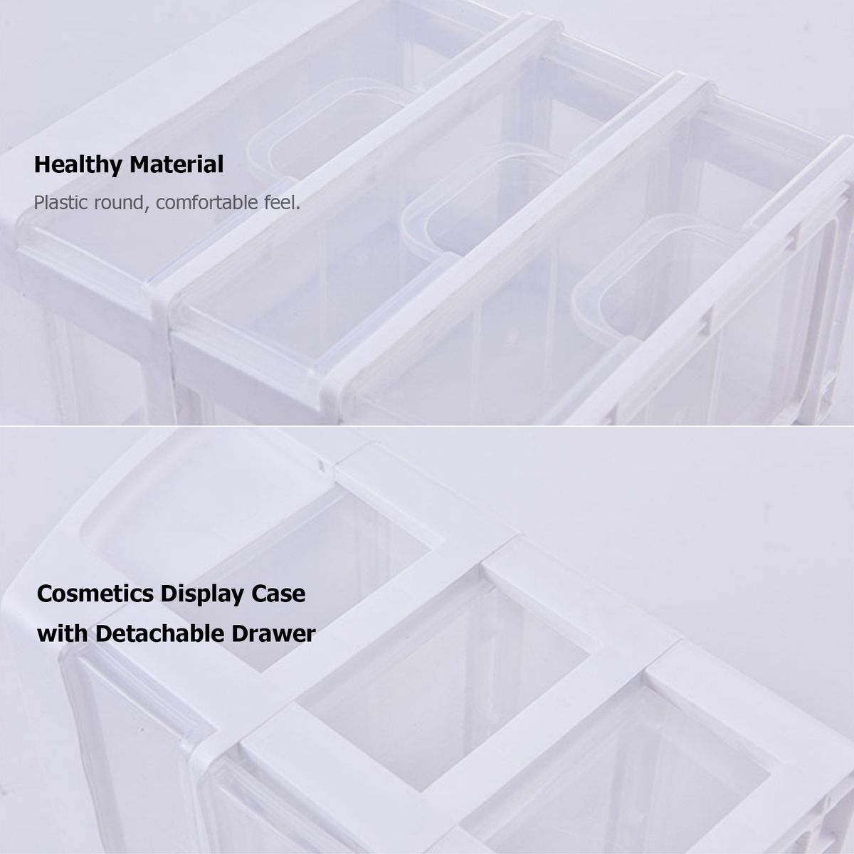 Makeup Storage Organizer Waterproof Cosmetics Display Case