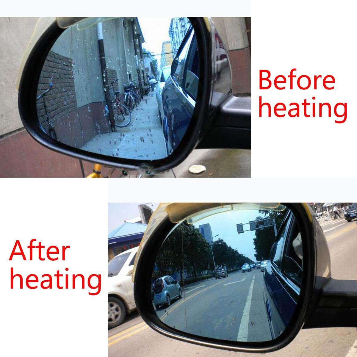 Glass Heating Demister Pads Car Side Mirror Heater Defogger Custom W/ Switch
