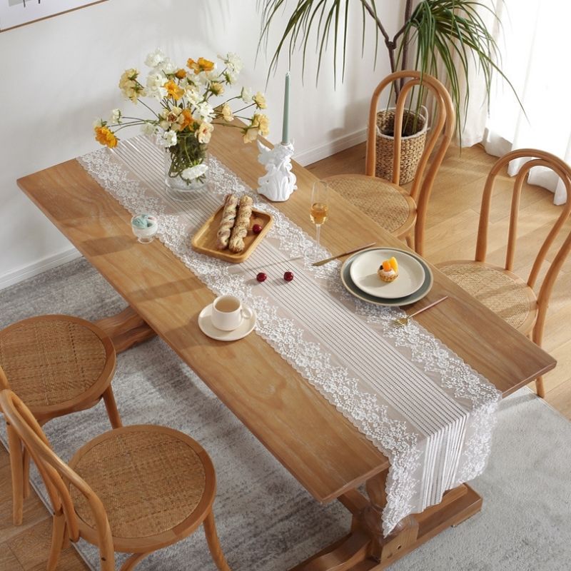 Romantic Lace Table Runner Wedding Decoration, Size: 140cm
