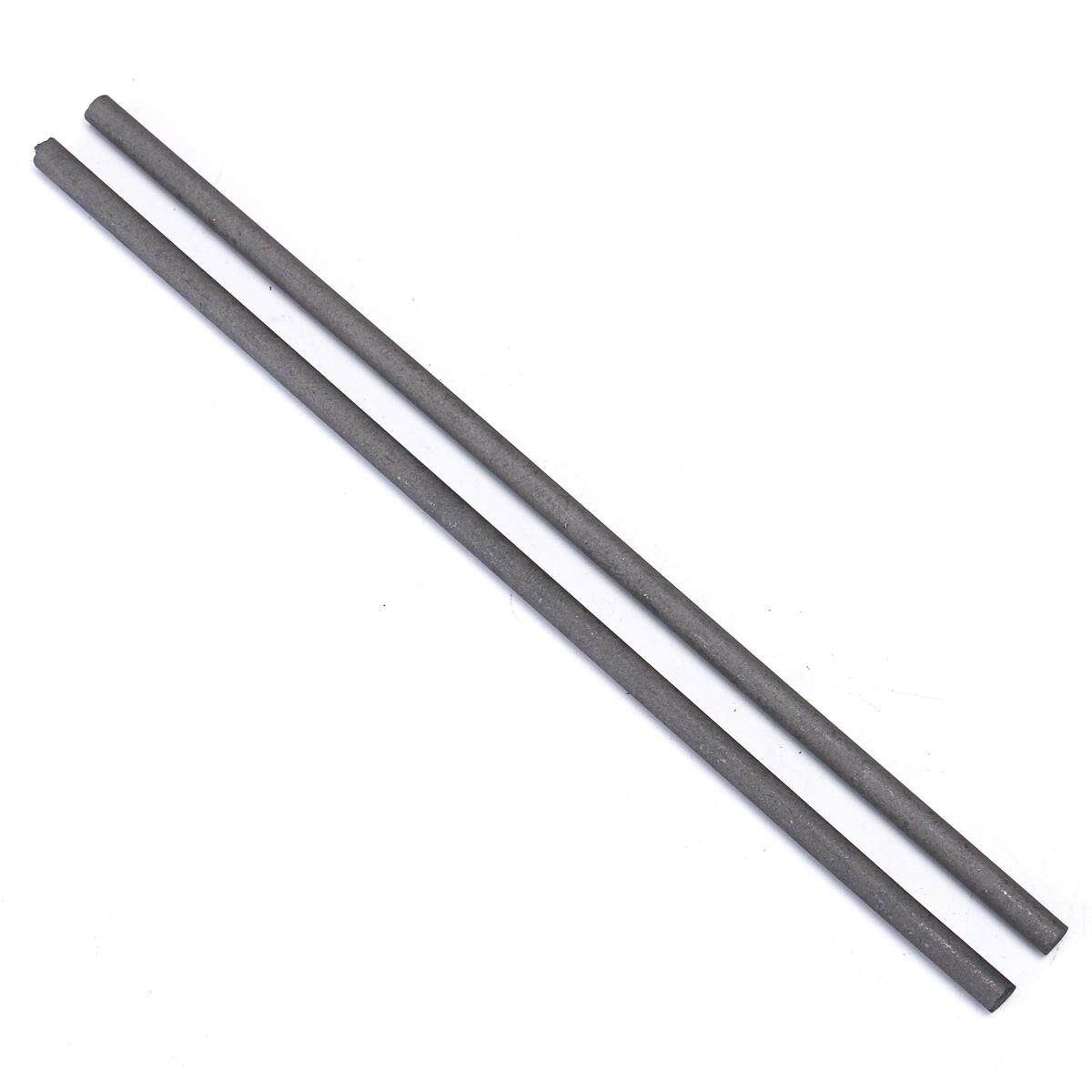 2Pcs 300x8MM Graphite Electrode Rod Carbon Stirring Bar For Melting Gold Silver