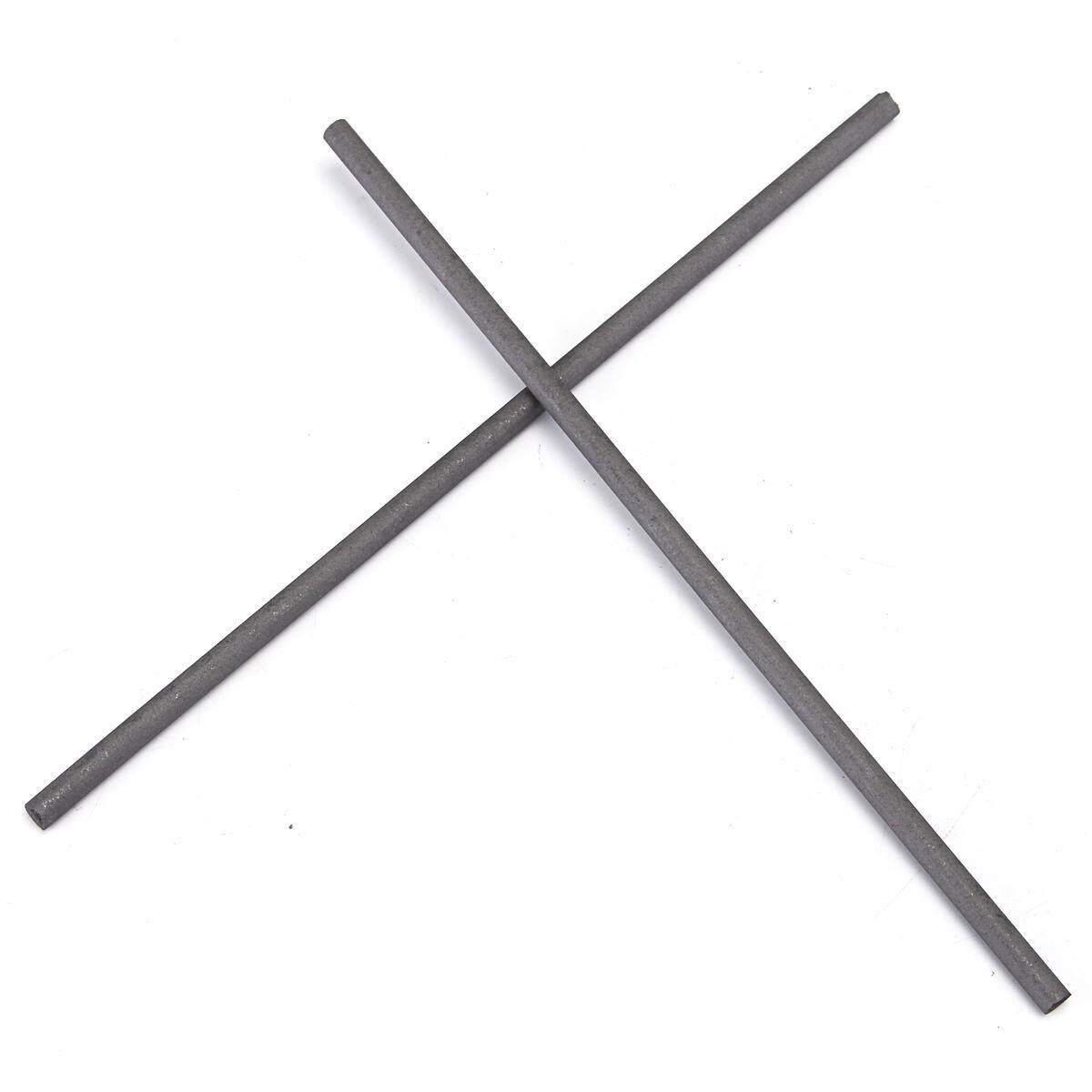 2Pcs 300x8MM Graphite Electrode Rod Carbon Stirring Bar For Melting Gold Silver