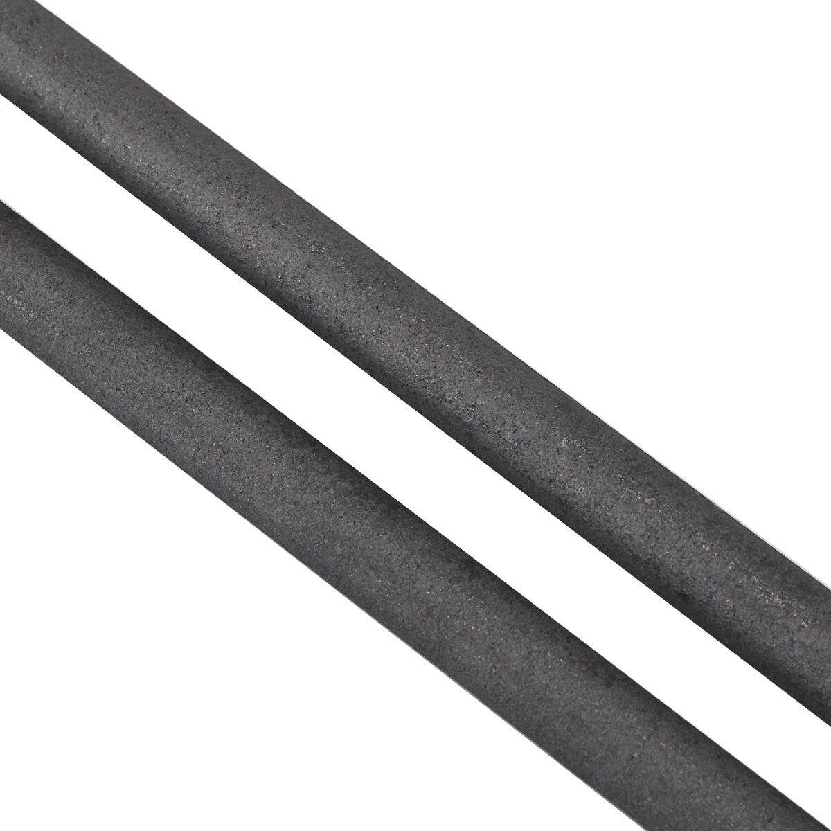 2Pcs 300x8MM Graphite Electrode Rod Carbon Stirring Bar For Melting Gold Silver