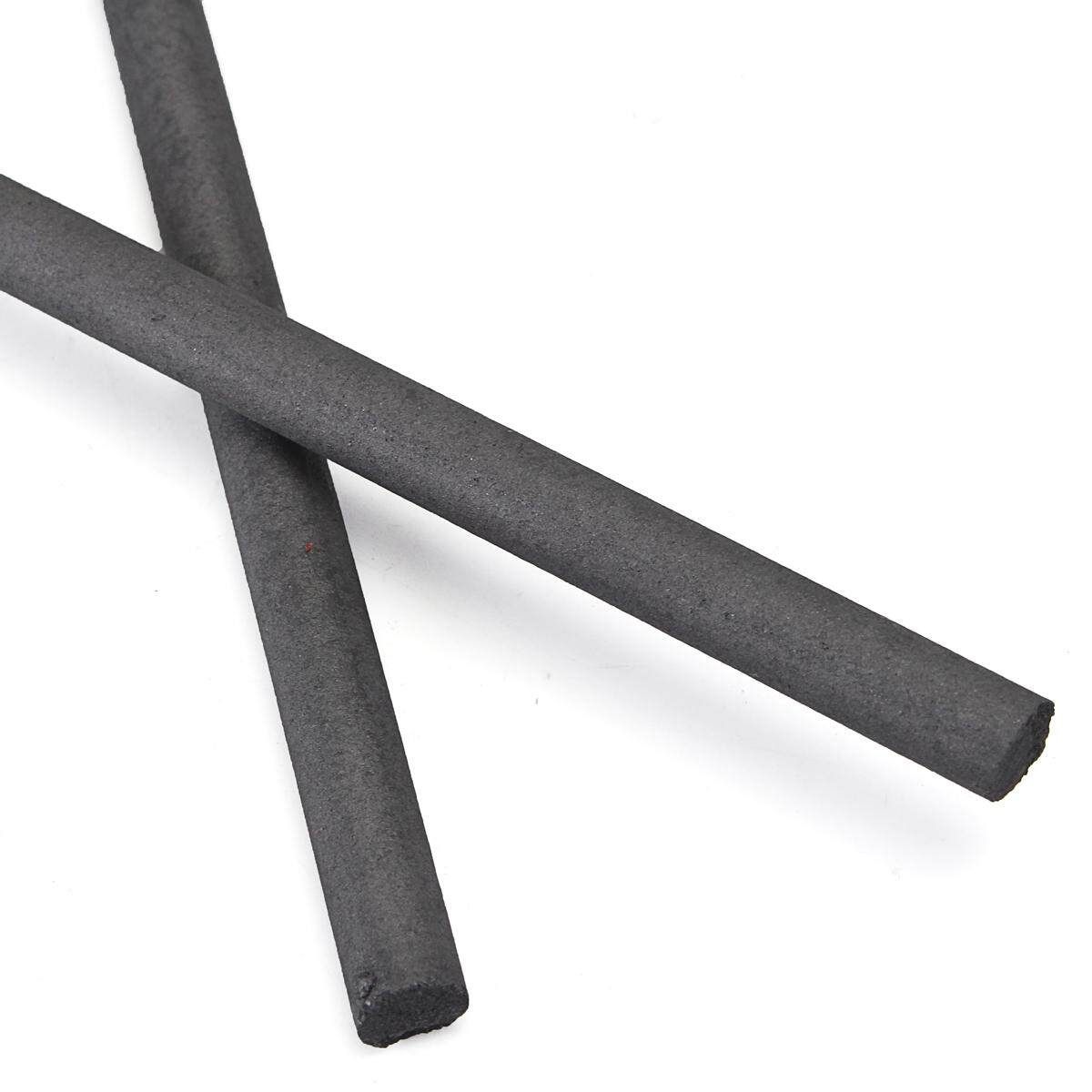 2Pcs 300x8MM Graphite Electrode Rod Carbon Stirring Bar For Melting Gold Silver
