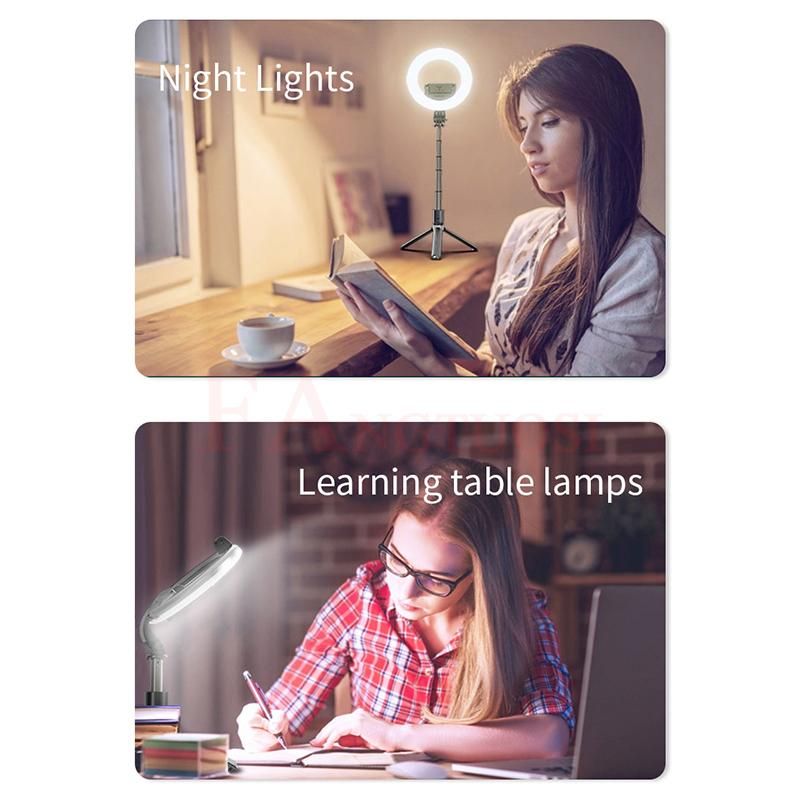 Handheld self timer lever-With beauty lamp