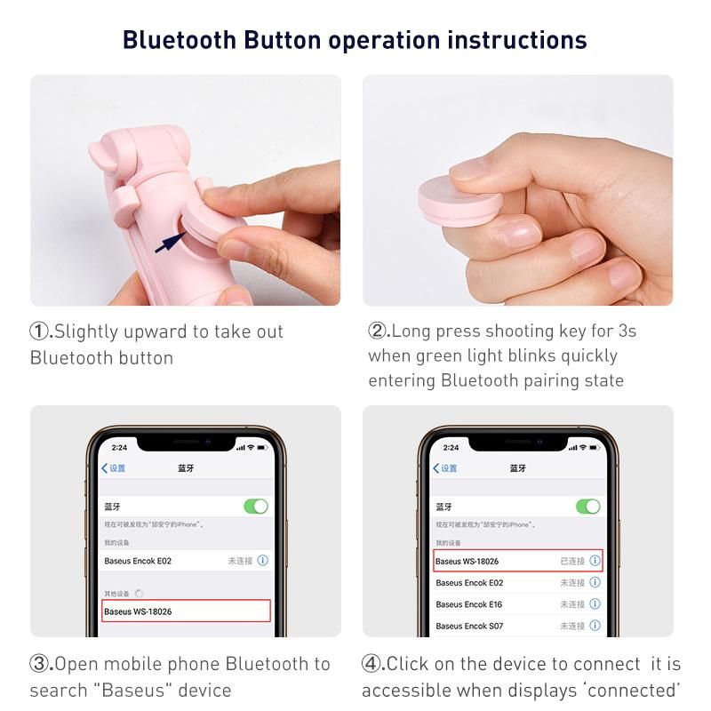 Wireless Bluetooth Selfie Stick
