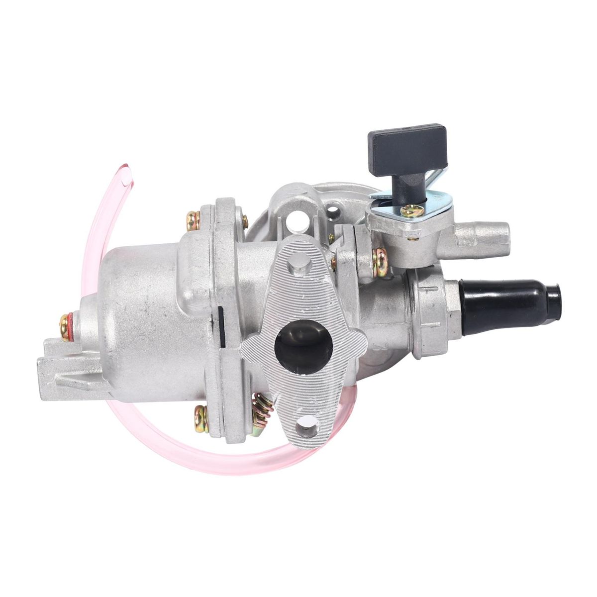 Carburetor + Red Filter + Stack For 2 Stroke 47Cc 49Cc