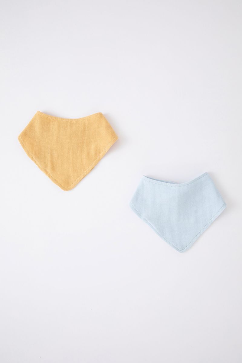 2 Piece Set Babyboy Standart Fit Bibs -Blue