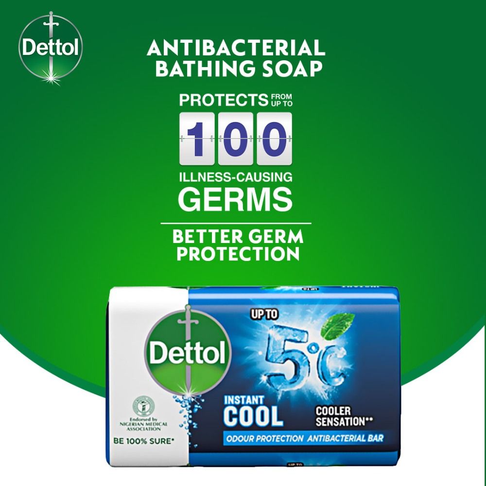 Antibacterial Bathing Soap - Instant Cool - 110g - Pack of 3