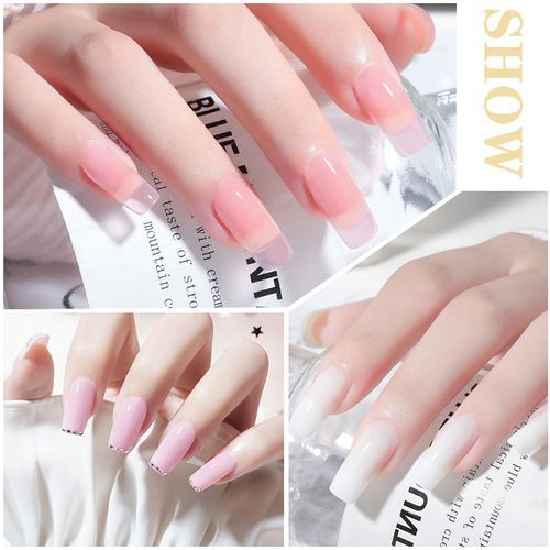 Nail Art Kit With Polygel Nail Extension Fake Nails