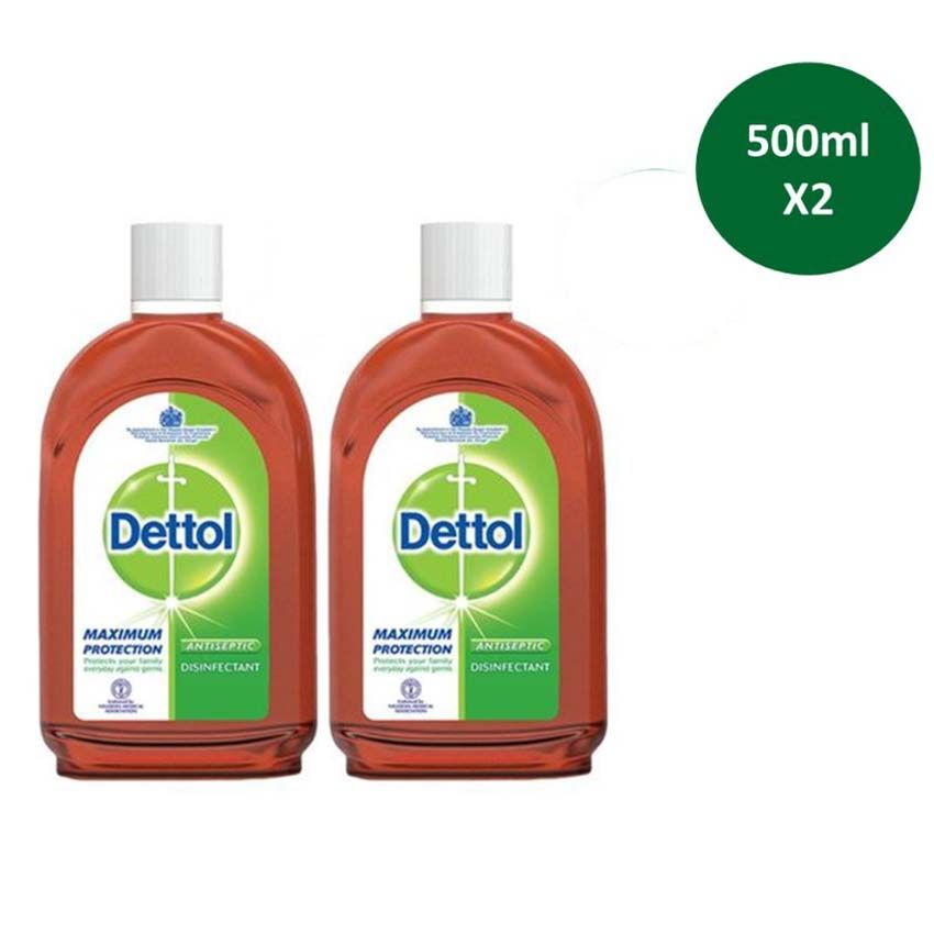 Antiseptic Liquid Disinfectant 500ml X 2
