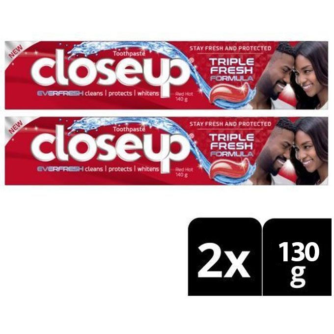 Red Hot Triple Fresh For Lasting Freshness 130g Twin Pack