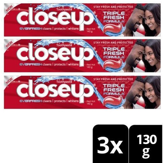 Red Hot Triple Fresh For Lasting Freshness 130g Triple Pack