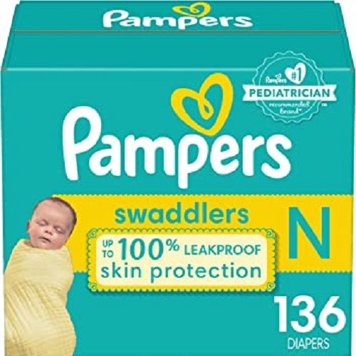 Swaddlers Diapers Size Newborn, 136 Count