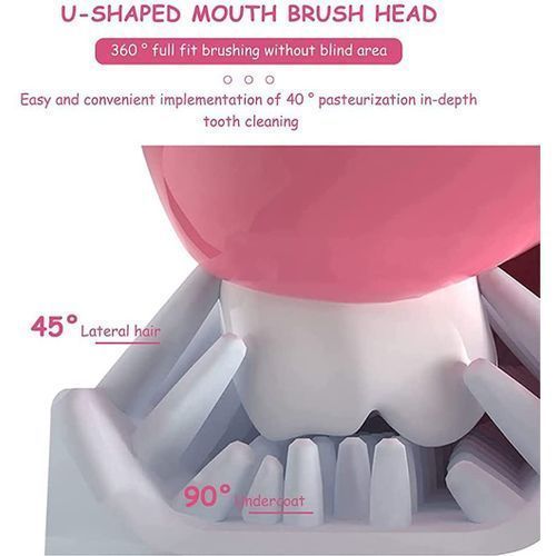 Silicone U-Shape Kids Manual Toothbrush X2pcs