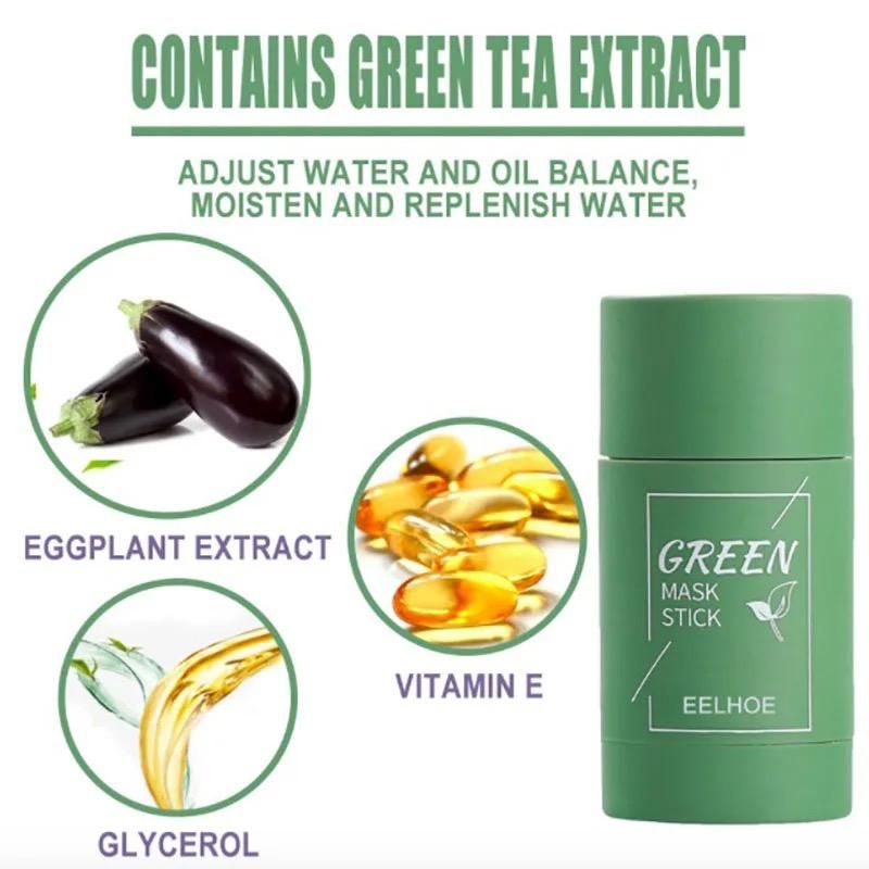 Green Mask Stick Facial Mask For Black Spots & Pimples