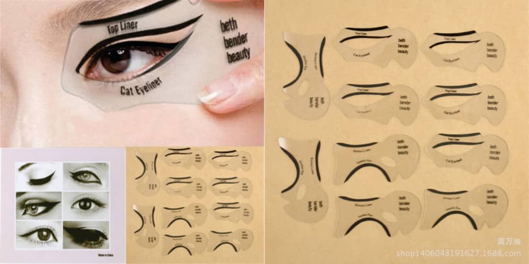 10pcs Eyeliner Stencil