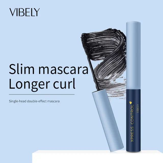 Black Ultra Fine Waterproof Mascara(Skinny Black Long Lasting  Mascara.