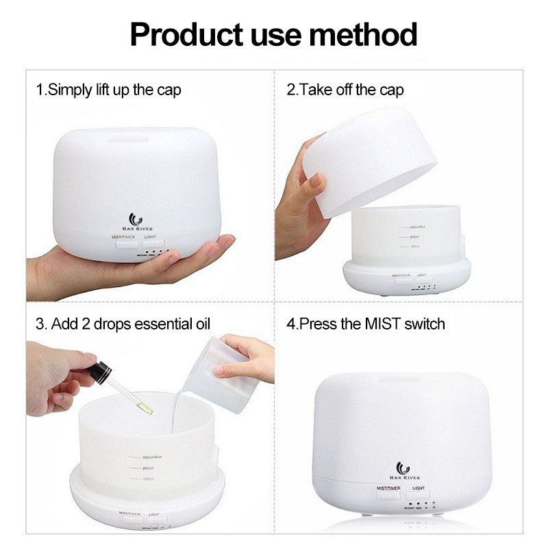 300ml U-ltrasonic Air Humidifier Aroma Diffuser Mist Maker