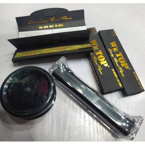 Grinder + Roller Machine + 3 Booklets Of Wetop Rolling Paper