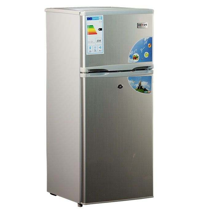 120 Litres Double Door Fridge (NX-140) - Silver