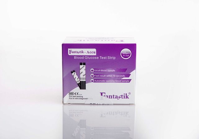 Accu Test Strip - 50 Strips + 50 Free Lancets + 50 Free Pads