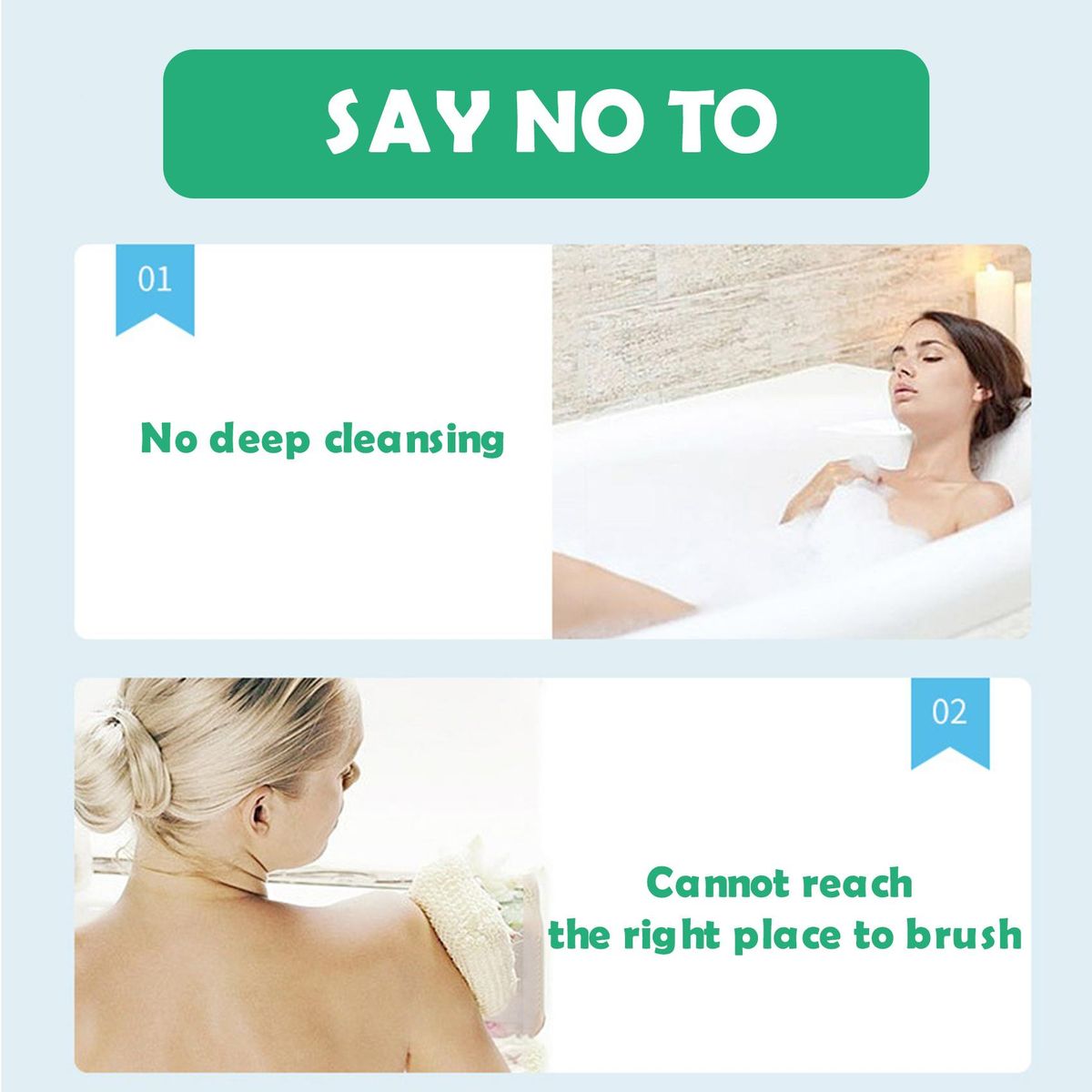 Massage Body Brush Wet or Dry Brushing Body Exfoliating Bath Brush Natural Bristles Cellulite Shower Brush for Removing Dead Skin Cellulite Lymph Lymphatic Drainage