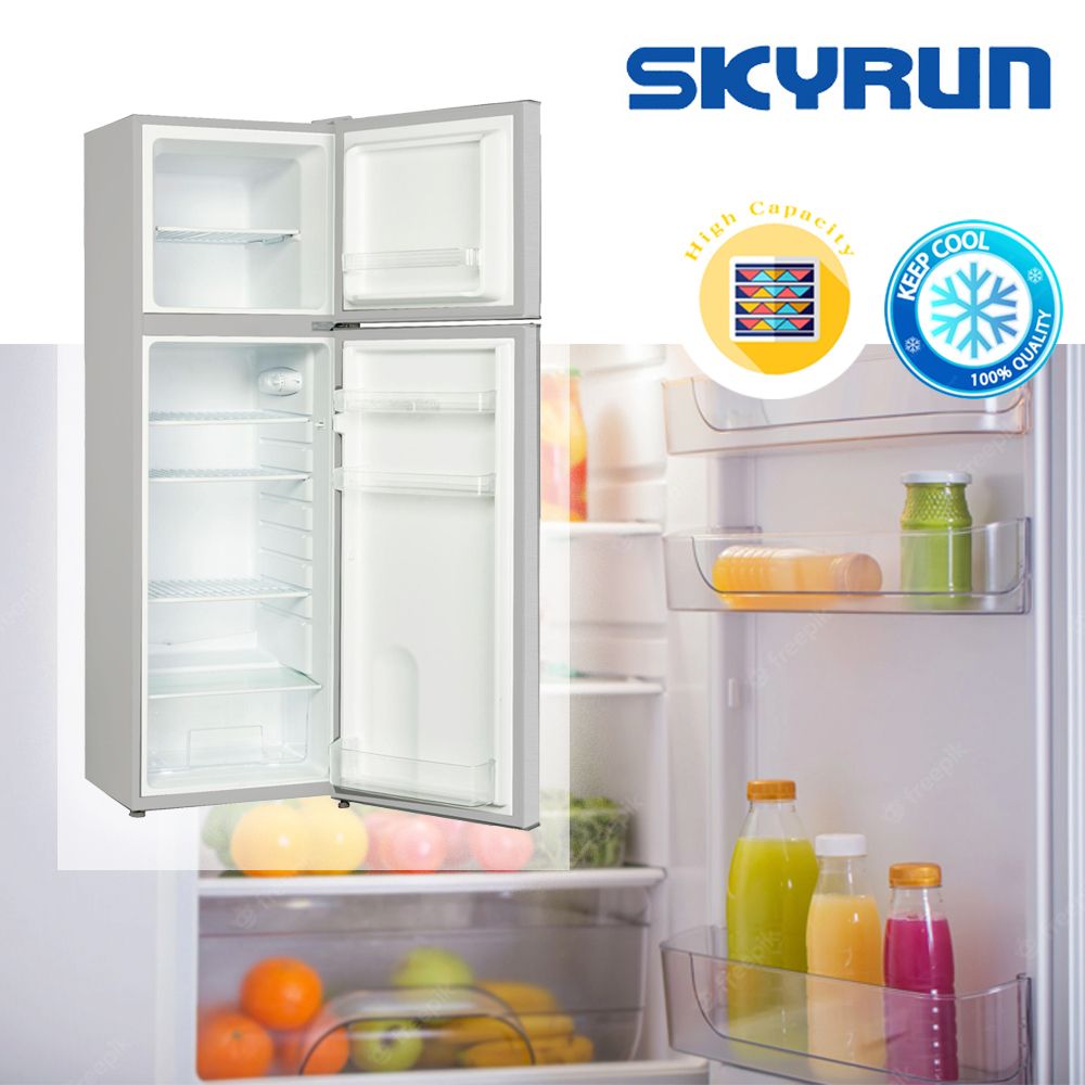 168 Litres Double Door Top Mount Fridge (BCD-168M) - Silver