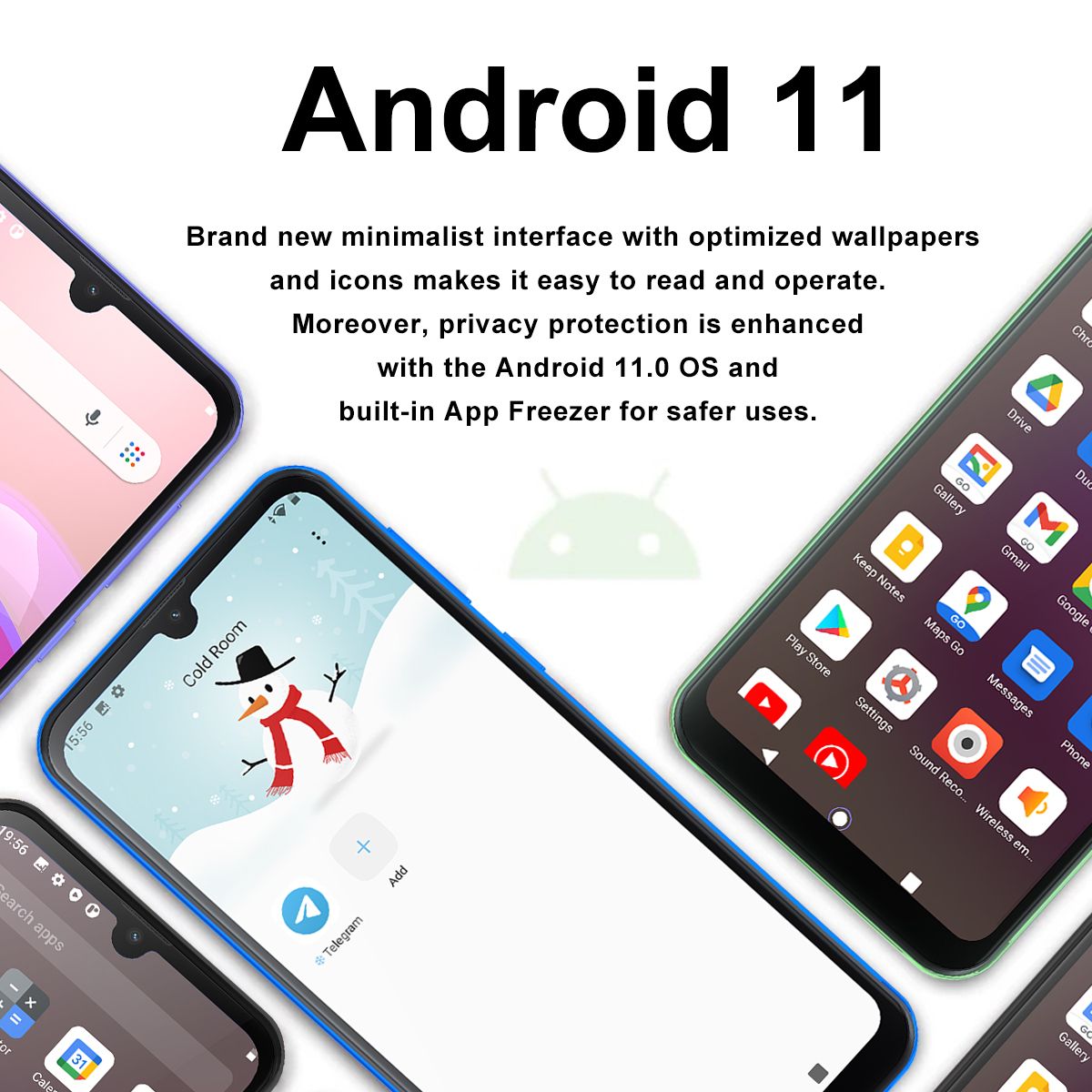 Oscal C20 6.088" 1GB RAM/32GB ROM Android 11 - Black