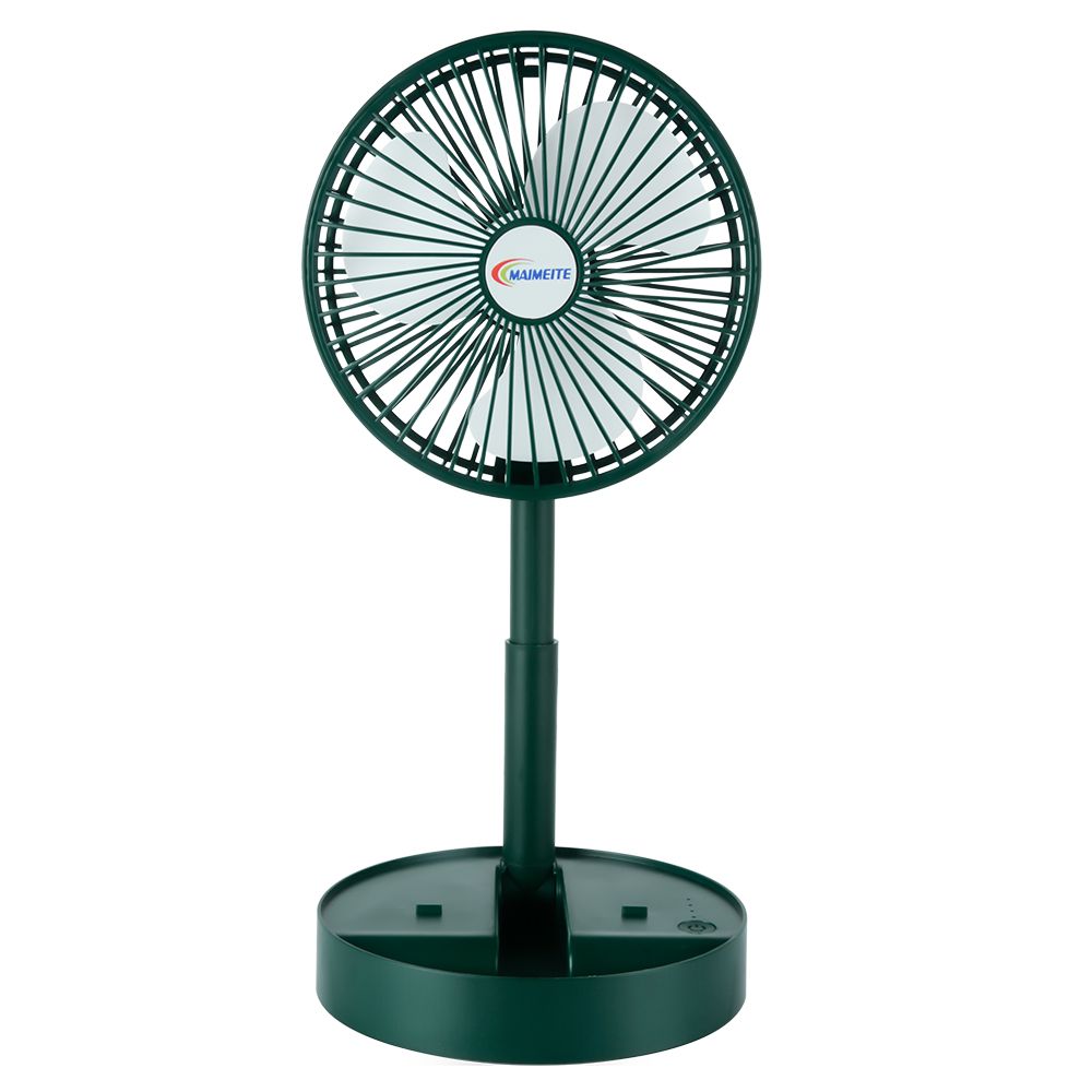 NEW Rechargeable Fan With 3 Speeds Adjustable-Green