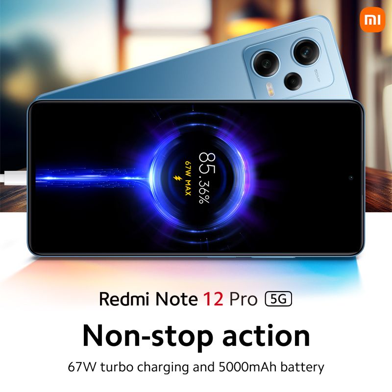 Redmi Note 12 Pro 6.67" 8GB RAM/256GB ROM Android 11 - Black