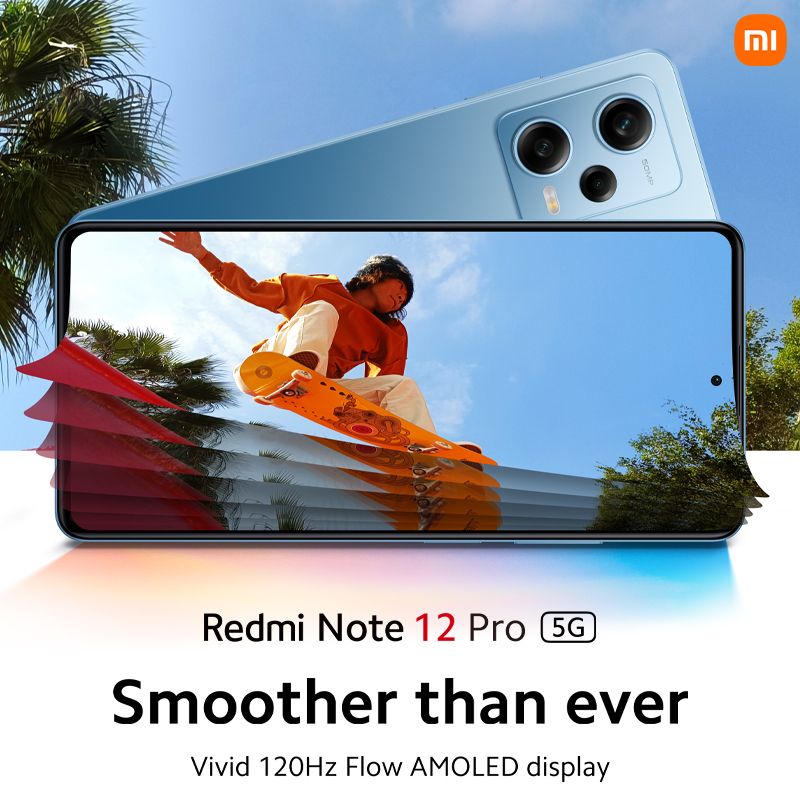 Redmi Note 12 Pro 6.67" 8GB RAM/256GB ROM Android 11 - Black