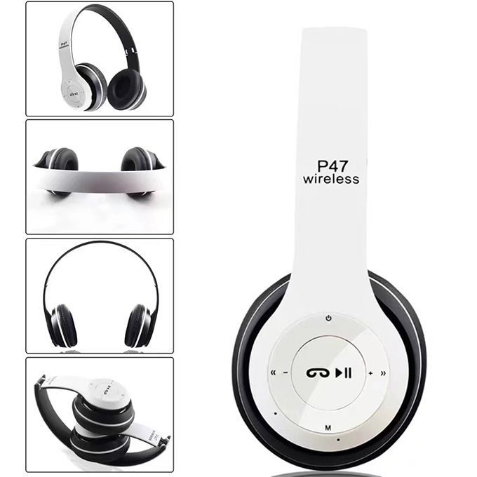 P47 Wireless Bluetooth Headphones, FM Radio, Sd Card MP3