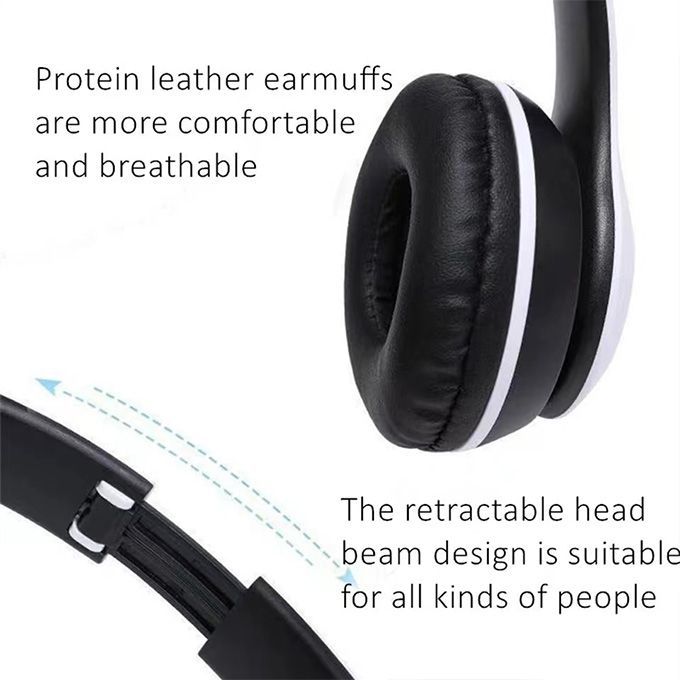 P47 Wireless Bluetooth Headphones, FM Radio, Sd Card MP3