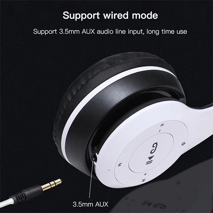 P47 Wireless Bluetooth Headphones, FM Radio, Sd Card MP3