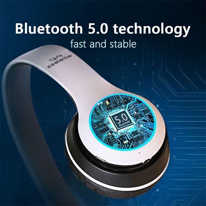 P47 Wireless Bluetooth Headphones, FM Radio, Sd Card MP3