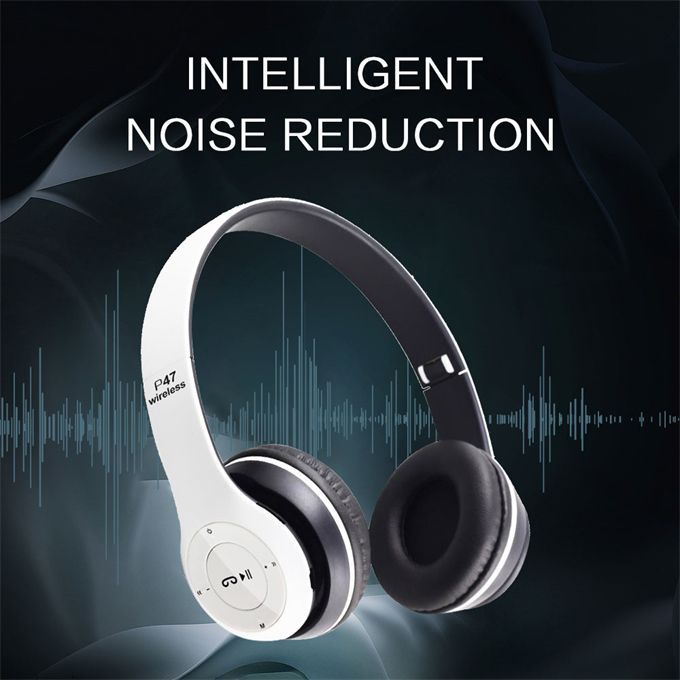 P47 Wireless Bluetooth Headphones, FM Radio, Sd Card MP3