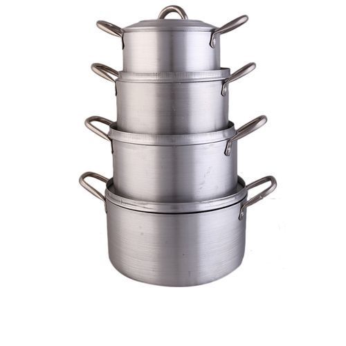 Economy Kitchen Bundle - (4 Pots + 1 Kettle + 1 Frying Pan + 1 Set Of Non-stick Frying Spoons + 1 Small Knife + 1 Set Of Table Spoons & 3kg Gas Cylinder)