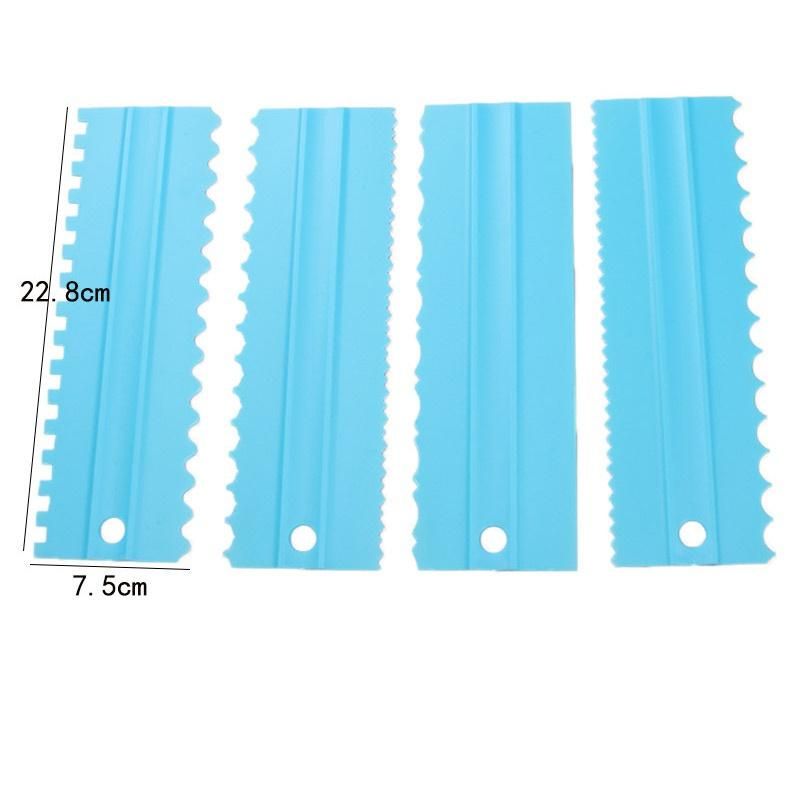 4pcs/set Cake Spatula DIY Baking Tools Plastic white