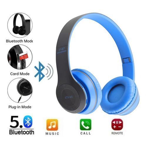 P47 Bluetooth Wireless Earphone Earbuds For Samsung IPhone Apple Xiaomi Huawei Vivo IOS/Android Mobile Phone Headset Affordable Foldable Headphones